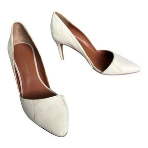 Rebecca Minkoff Textured Cream Heels